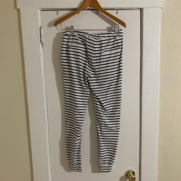 Black and White Striped Joggers Size Large - Picture 5 of 7